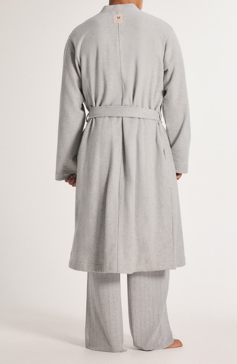 SAVAGE X FENTY Fleece Midlength Robe, Alternate, color, Platinum Grey