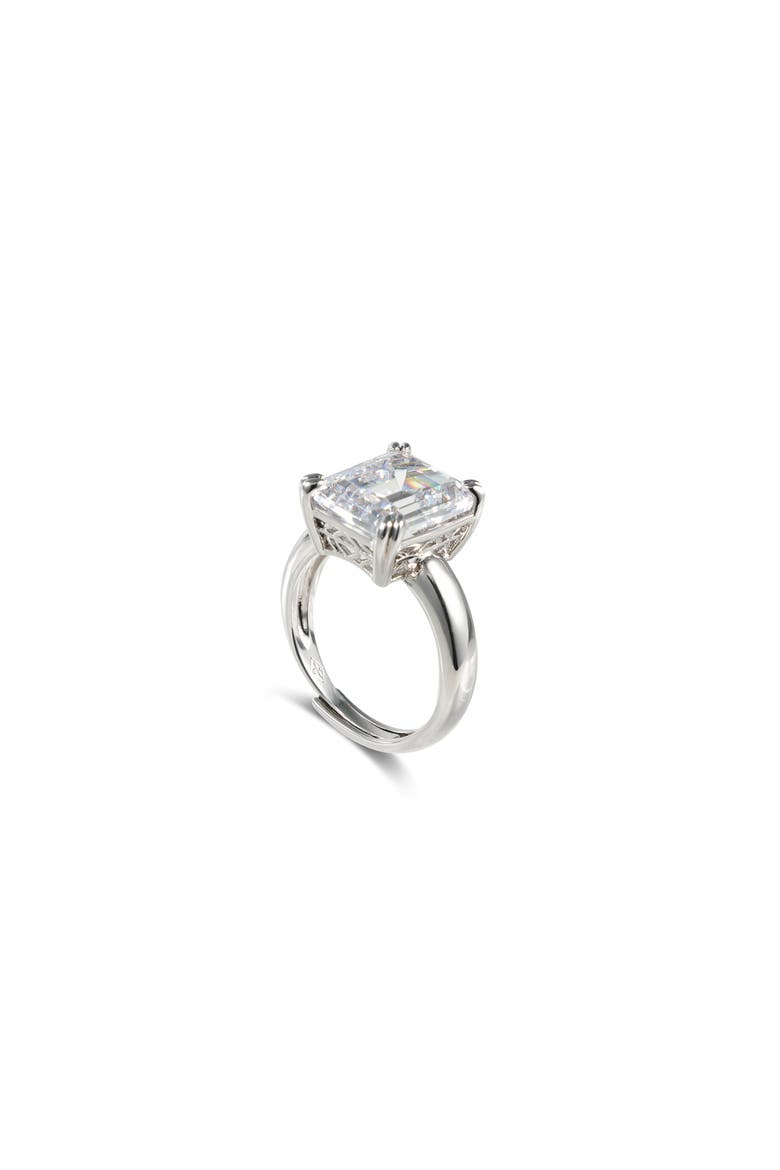 Coconut Glow Ring, Main, color, Sliver & Crystal Clear