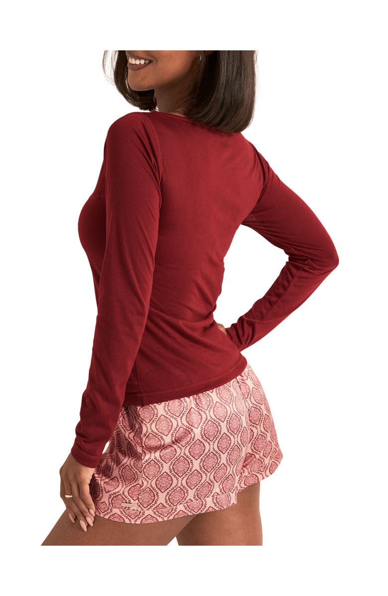 Adore Me Mei Long Sleeve & Shorts Pajama Set, Alternate, color, Floral Beige