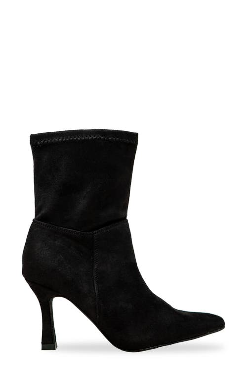 Chase & Chloe Chase And Chloe Pointed Toe Leather Bootie In Black