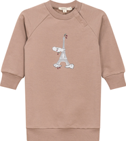 Fragile Long Sleeve Eiffel Tower Bubble Dress