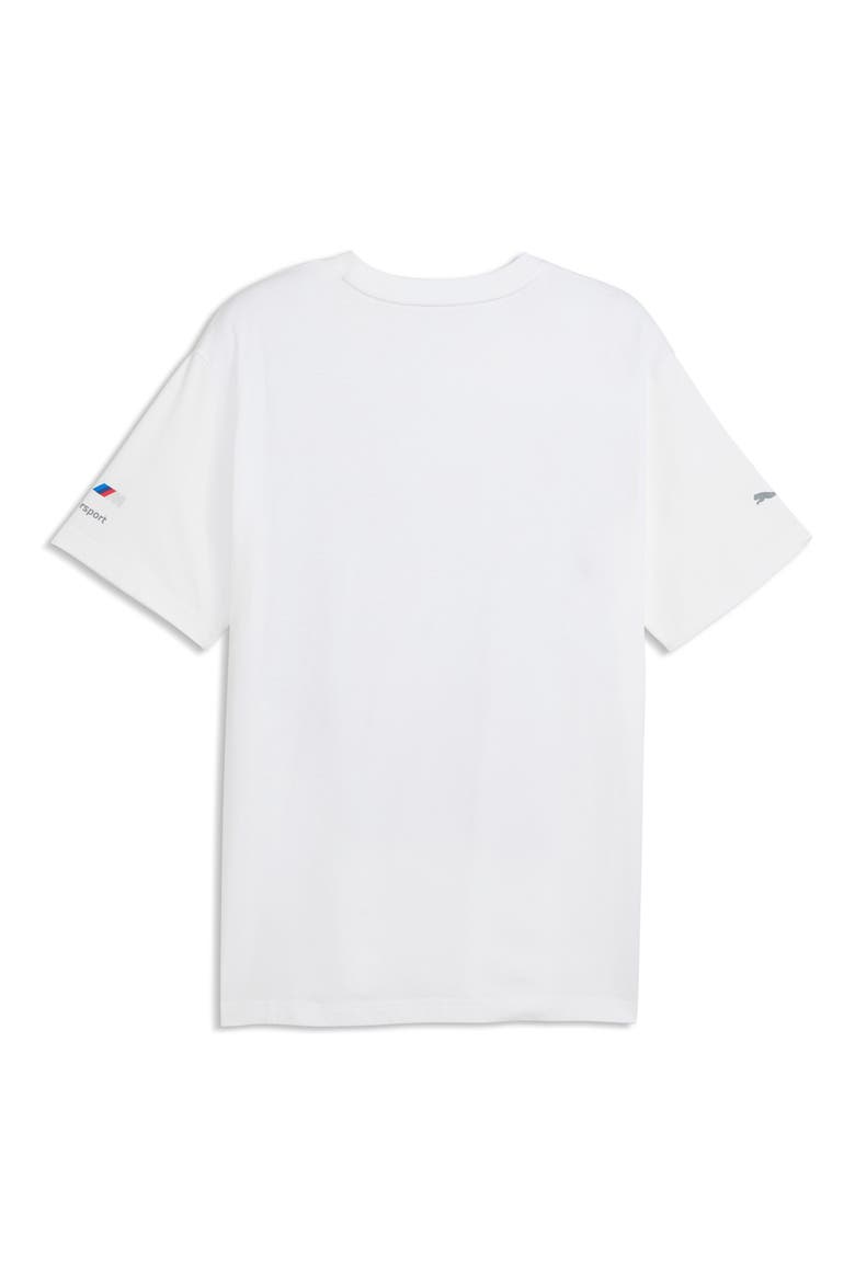 BMW M Motorsport Car Cotton Graphic T-Shirt, Alternate, color, PUMA WHITE