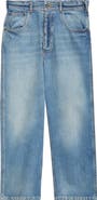Maison Margiela Fray Hem Straight Leg Crop Jeans