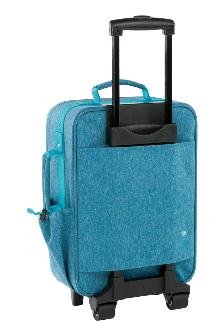 About Friends 18-Inch Rolling Suitcase, Alternate, color, MELANGE BLUE