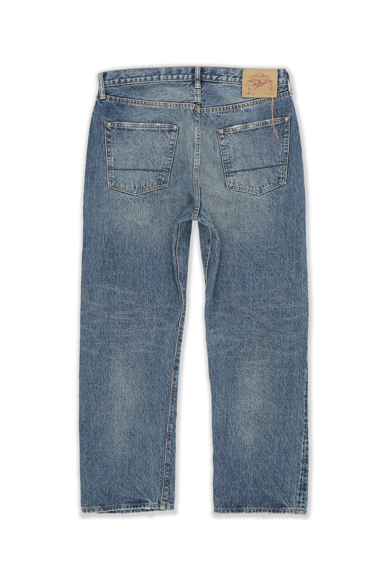 Selvedge Denim High-Waist Pants, Alternate, color, Custom Wash
