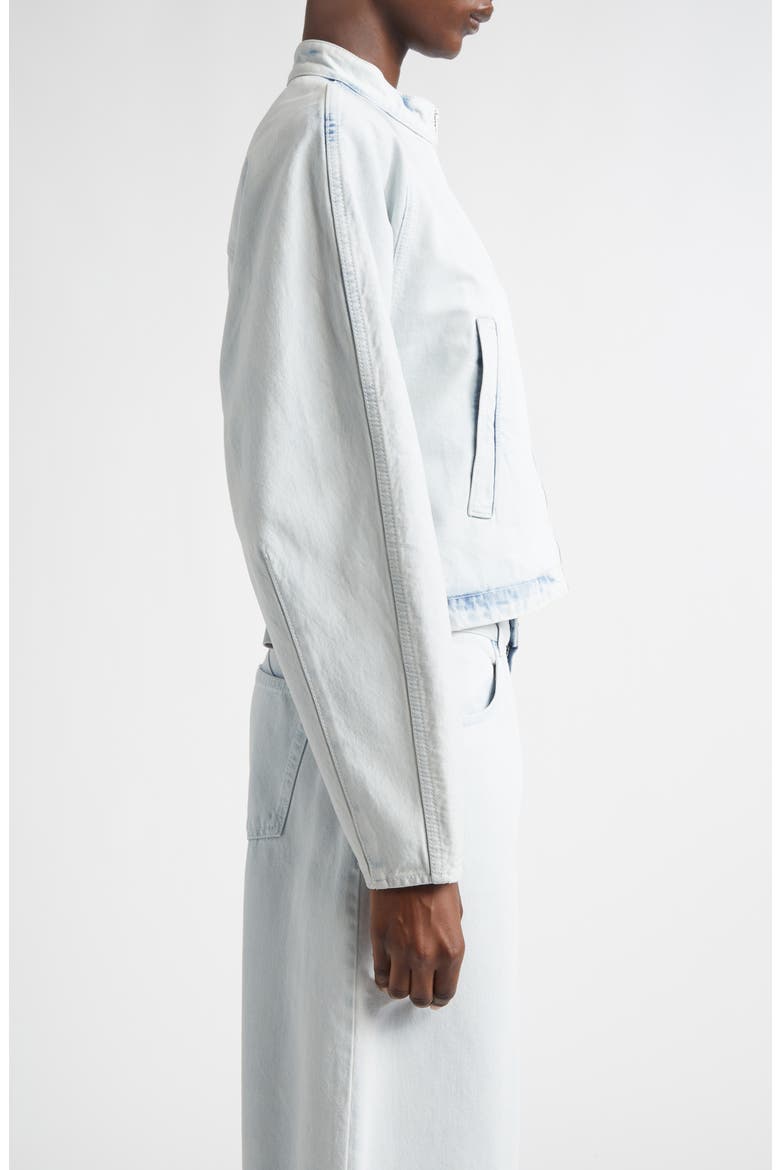 Round Denim Jacket, Alternate, color, BLEU GIVRE