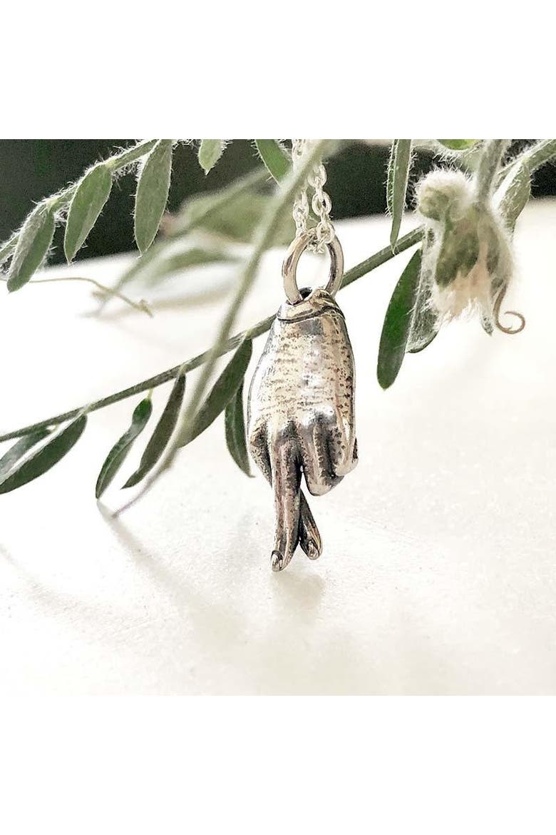 Good Luck Charm Necklace, Alternate, color, Silver
