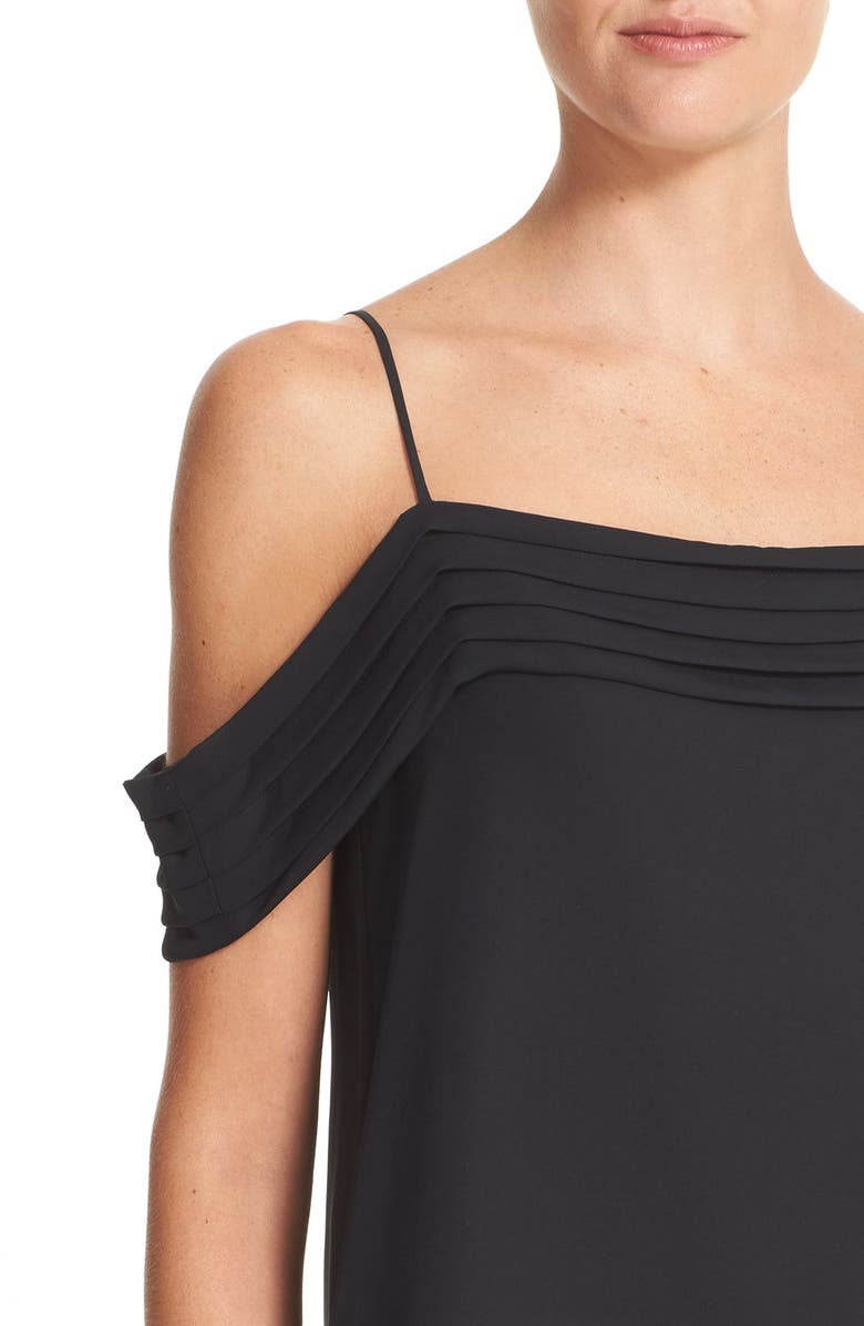 alexanderwang.t T by Alexander Wang Cold Shoulder Top, Alternate, color, 