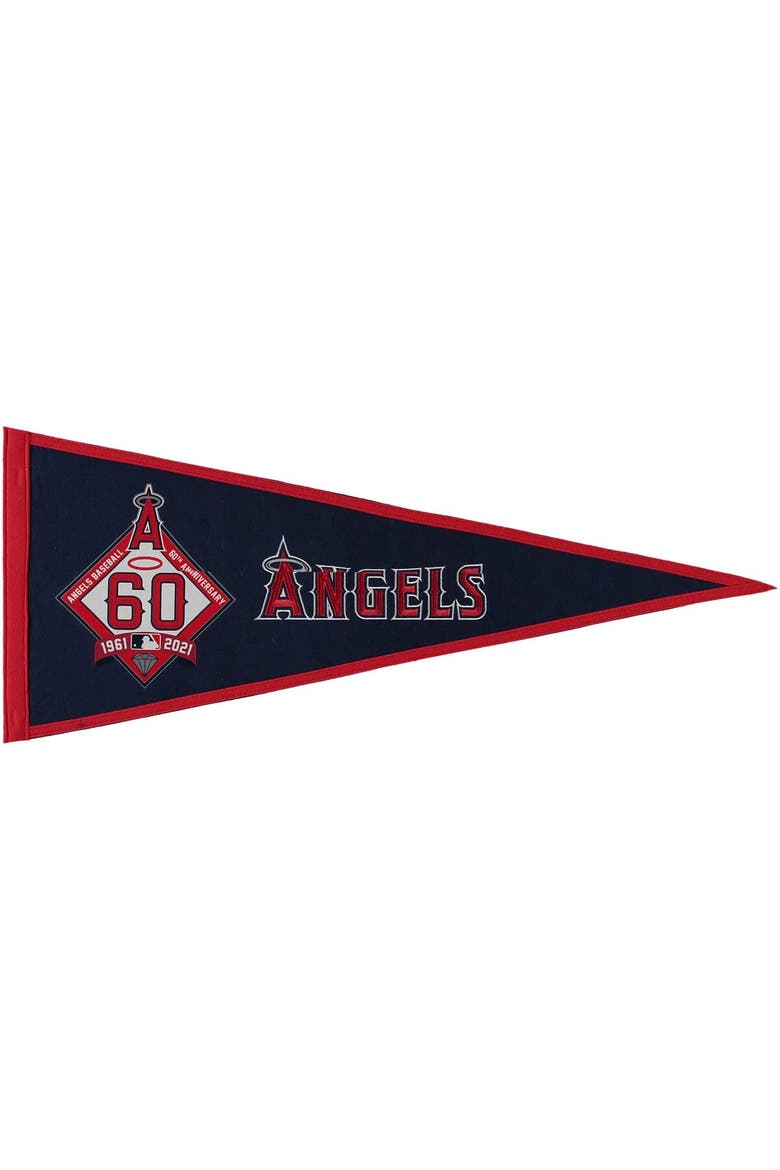 Los Angeles Angels 60th Anniversary Traditions Pennant, Main, color, Red