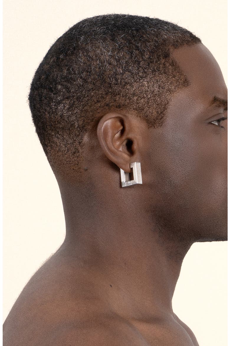 Medium Aurelia Hoop Earrings, Alternate, color, SILVER