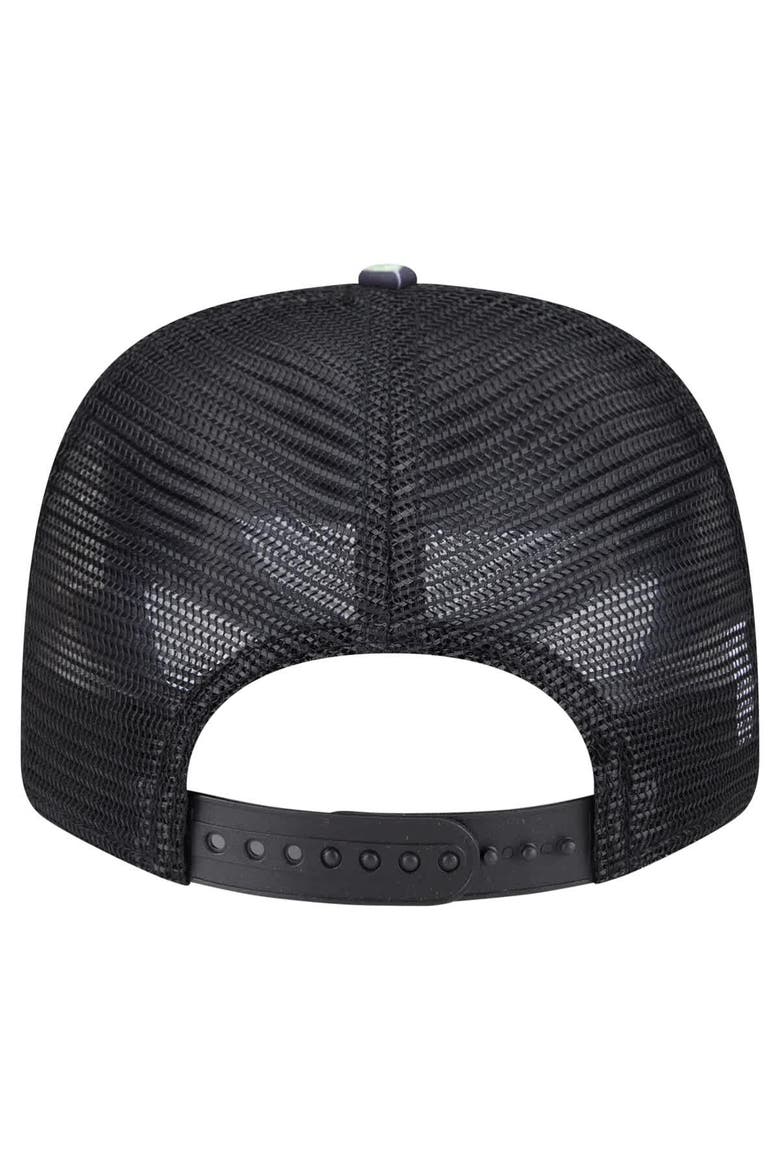 Men's New Era  Navy/Black San Francisco 49ers Adventure Drinks Pattern 9SEVENTY Stretch-Snap Hat, Alternate, color, Navy