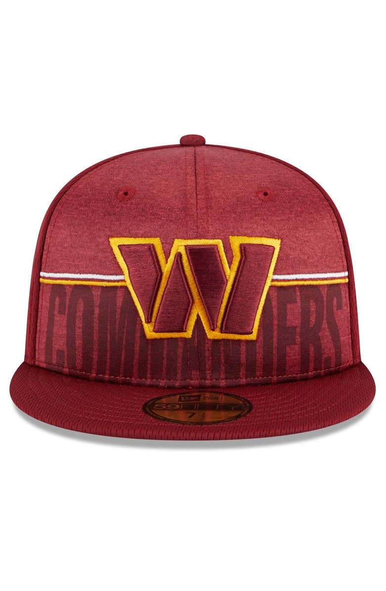 New Era Men's New Era Burgundy Washington Commanders 2023 NFL Training Camp 59FIFTY Fitted Hat, Alternate, color,