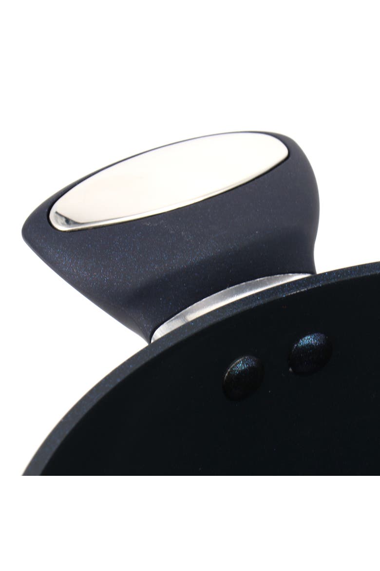 Hawke 3.9 Quart Ceramic Nonstick Aluminum Saute Pan with Lid, Alternate, color, Blue