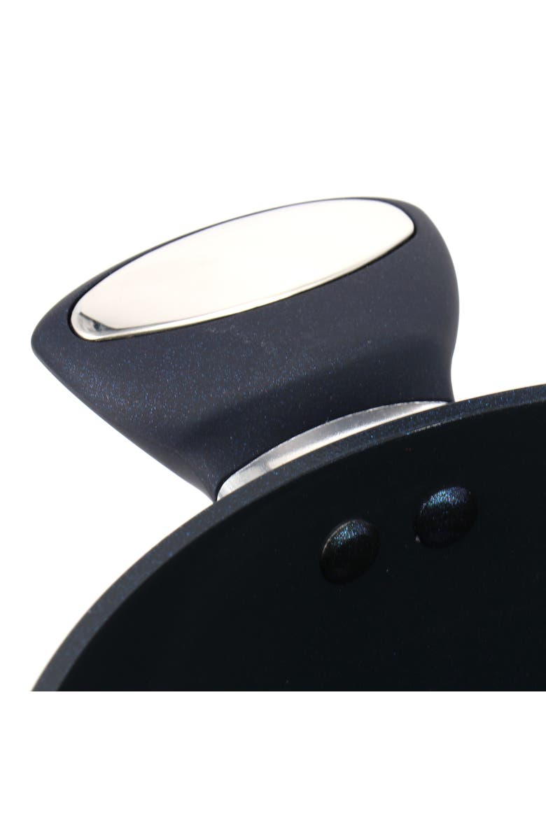 OSTER Hawke 3.9 Quart Ceramic Nonstick Aluminum Saute Pan with Lid, Alternate, color, Blue