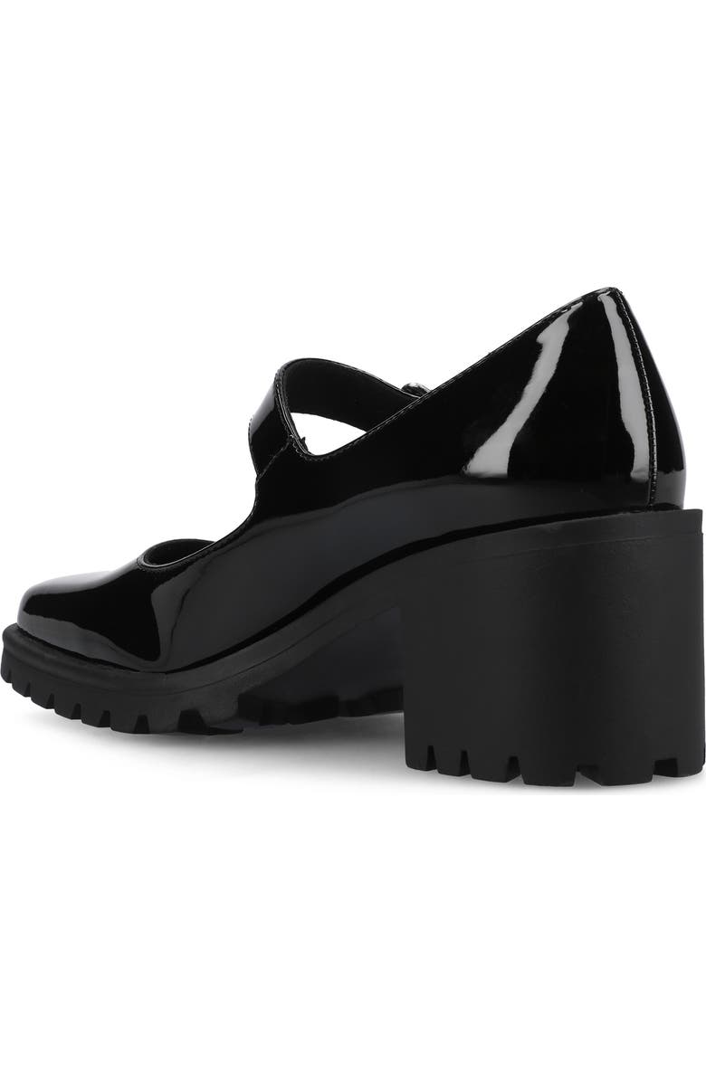 Journee Collection Mary Jane Pump, Alternate, color, Black Patent