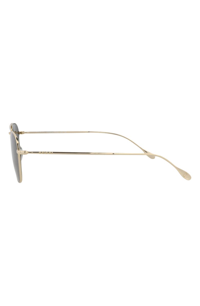 Gucci 53mm Aviator Sunglasses, Alternate, color, Gold/ Grey
