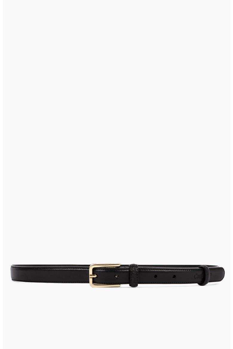 Timeless 913 Classic Thin Leather Belt, Main, color, Black