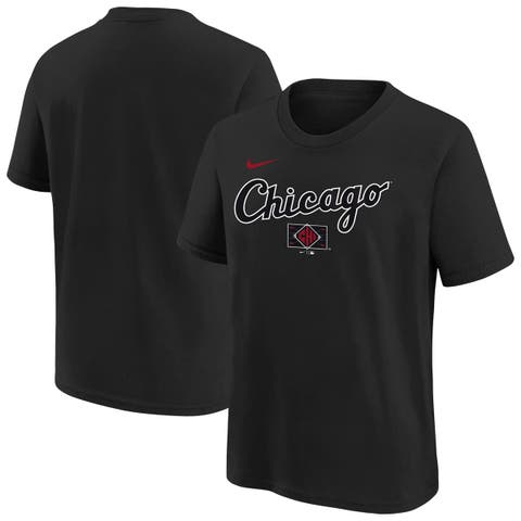 Youth Nike  Black Chicago White Sox 2025 City Connect Wordmark T-Shirt