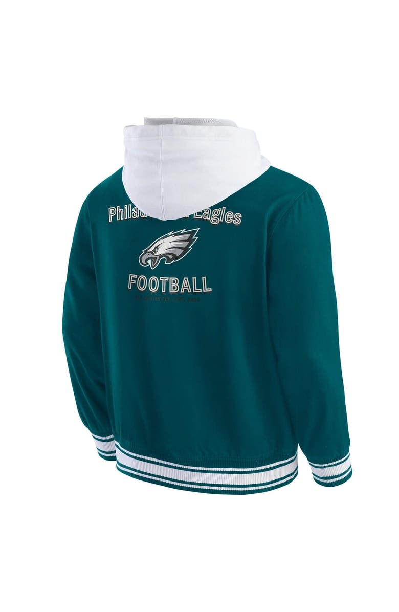 Darius Rucker Collection by Fanatics Men's Darius Rucker Collection by Fanatics Midnight Green Philadelphia Eagles Full-Snap Hoodie Jacket, Alternate, color, Green
