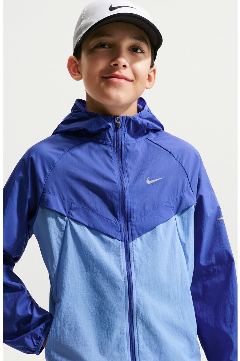 Kids' Stride Water Repellent Jacket, Alternate, color, LAPIS/ ROYAL PULSE
