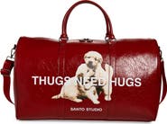SANTO STUDIO Jasmine Tookes Red Duffel Bag