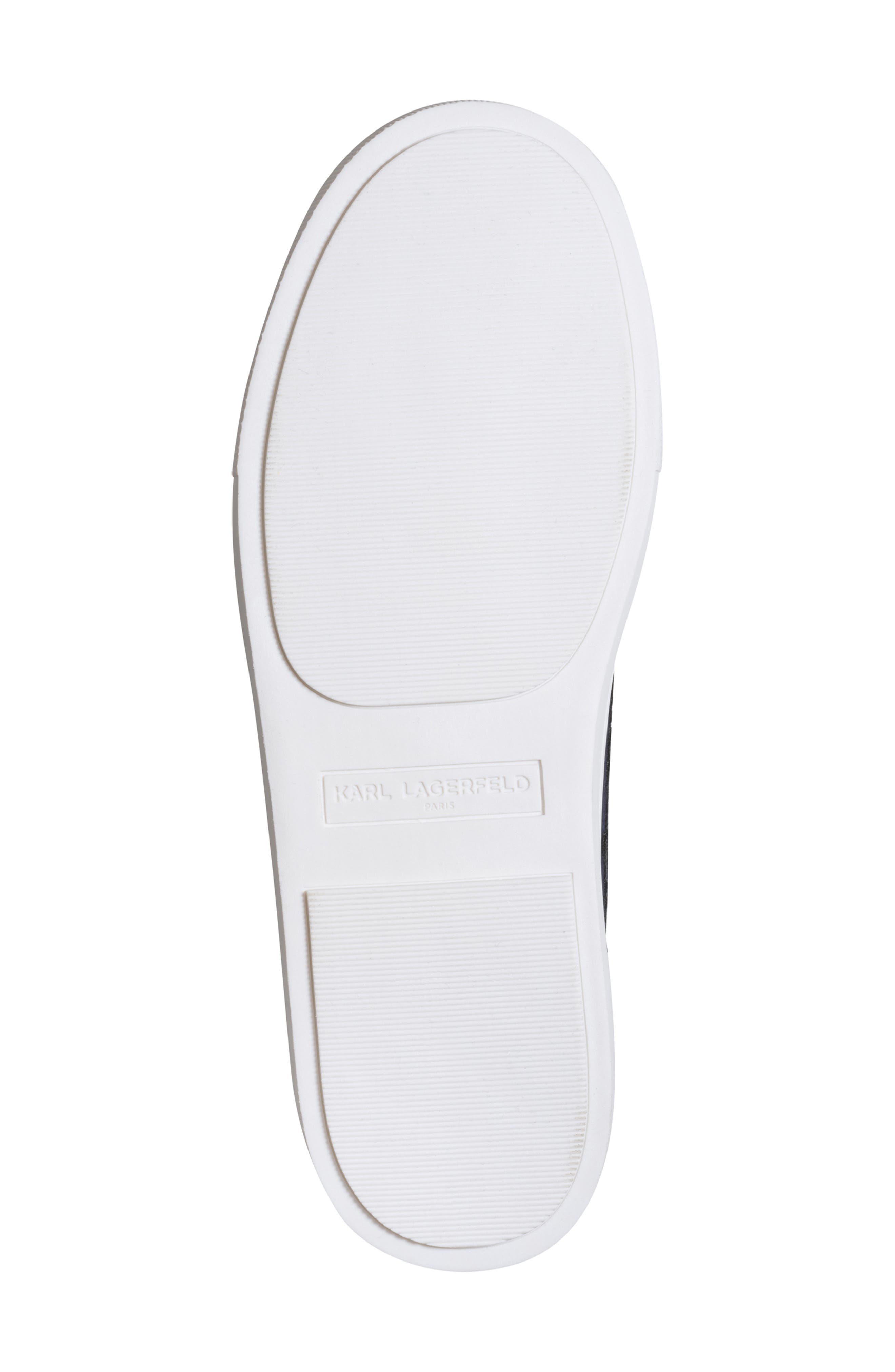 KARL LAGERFELD PARIS Cate Pin Logo Low Top Sneaker, Alternate, color, Dark Navy