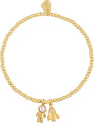 Estella Bartlett Spaceship and Astronaut Charm Stretch Bracelet
