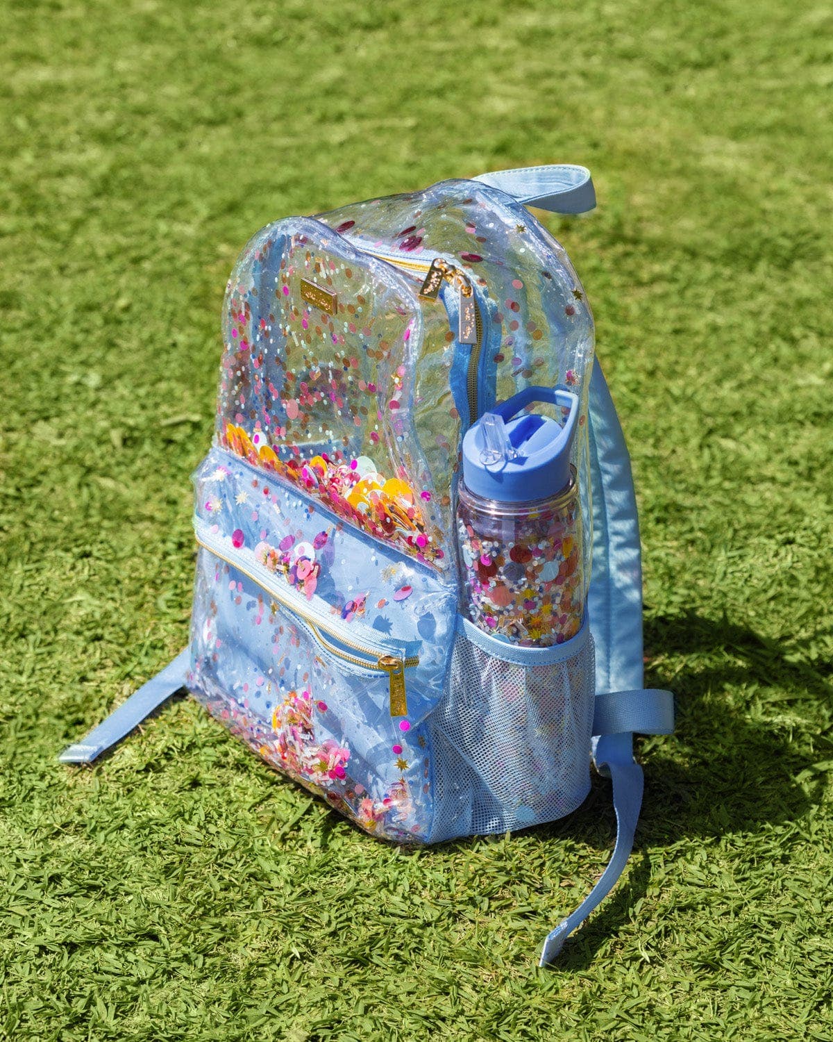 Confetti Backpack, Alternate, color, Blue Confetti