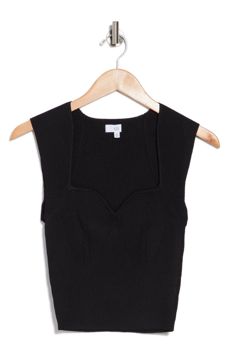 NSR Sweetheart Sleeveless Sweater Top, Alternate, color, 