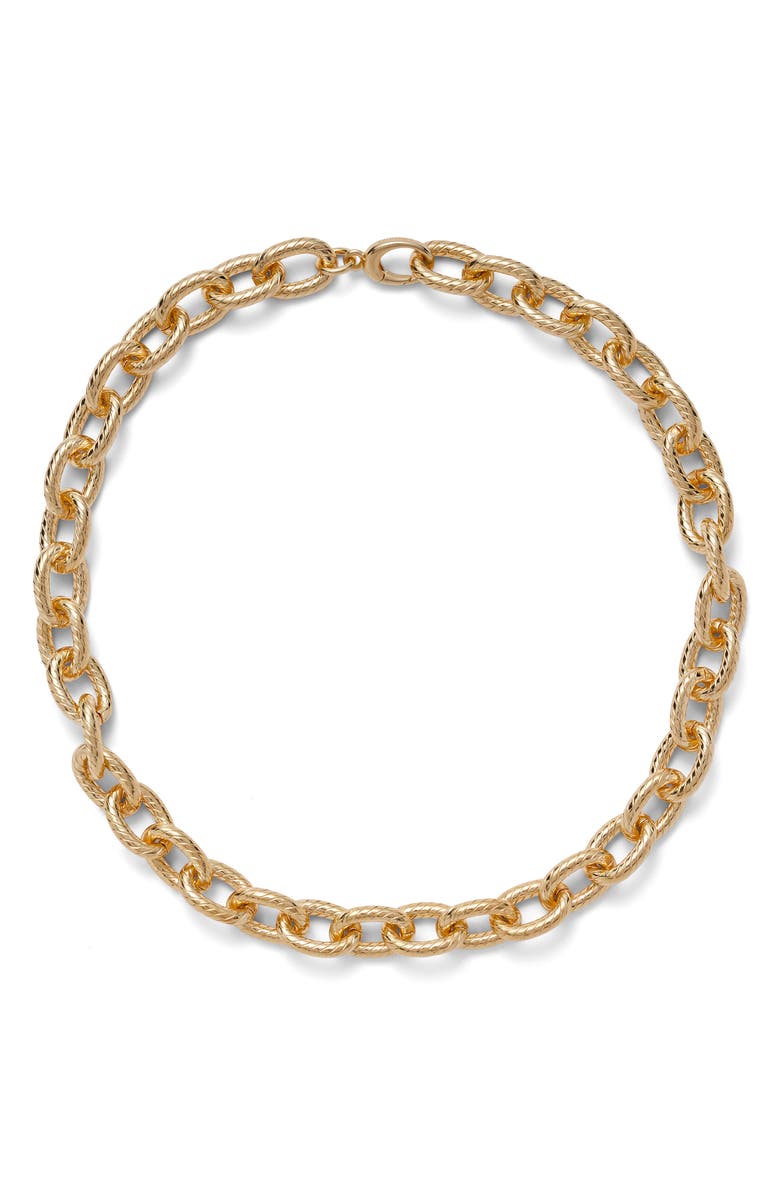 Lady Grey Tex Necklace, Main, color, Gold