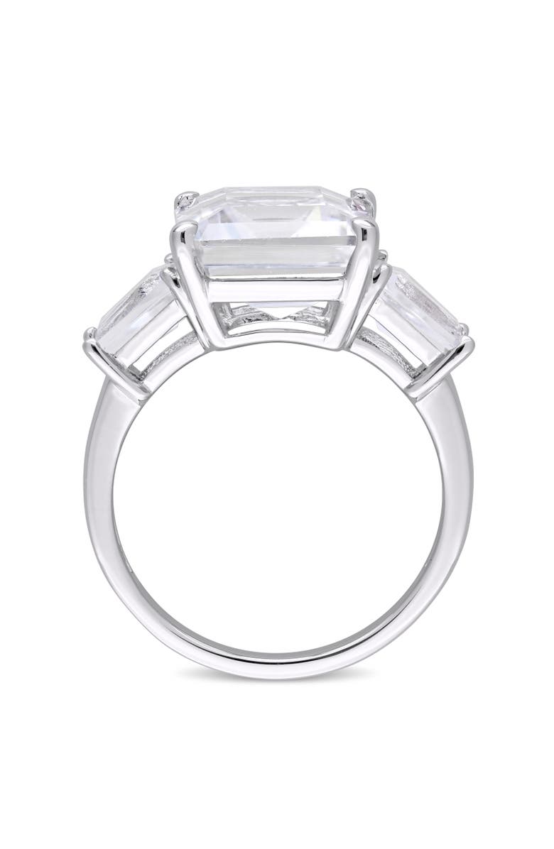 Julianna B. White Topaz Emerald-Cut 3-Stone Ring, Alternate, color, Sterling Silver