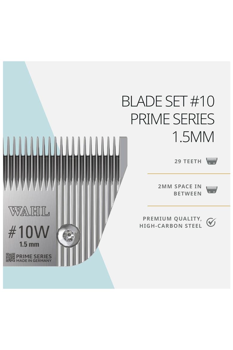 Fine tooth pet clipper blade for horse, cat, and dog grooming, Alternate, color, Chrome