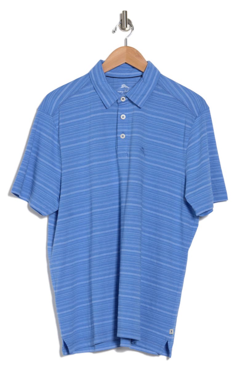 Tommy Bahama Sand Cay Stripe Polo, Alternate, color, New Blue Opal