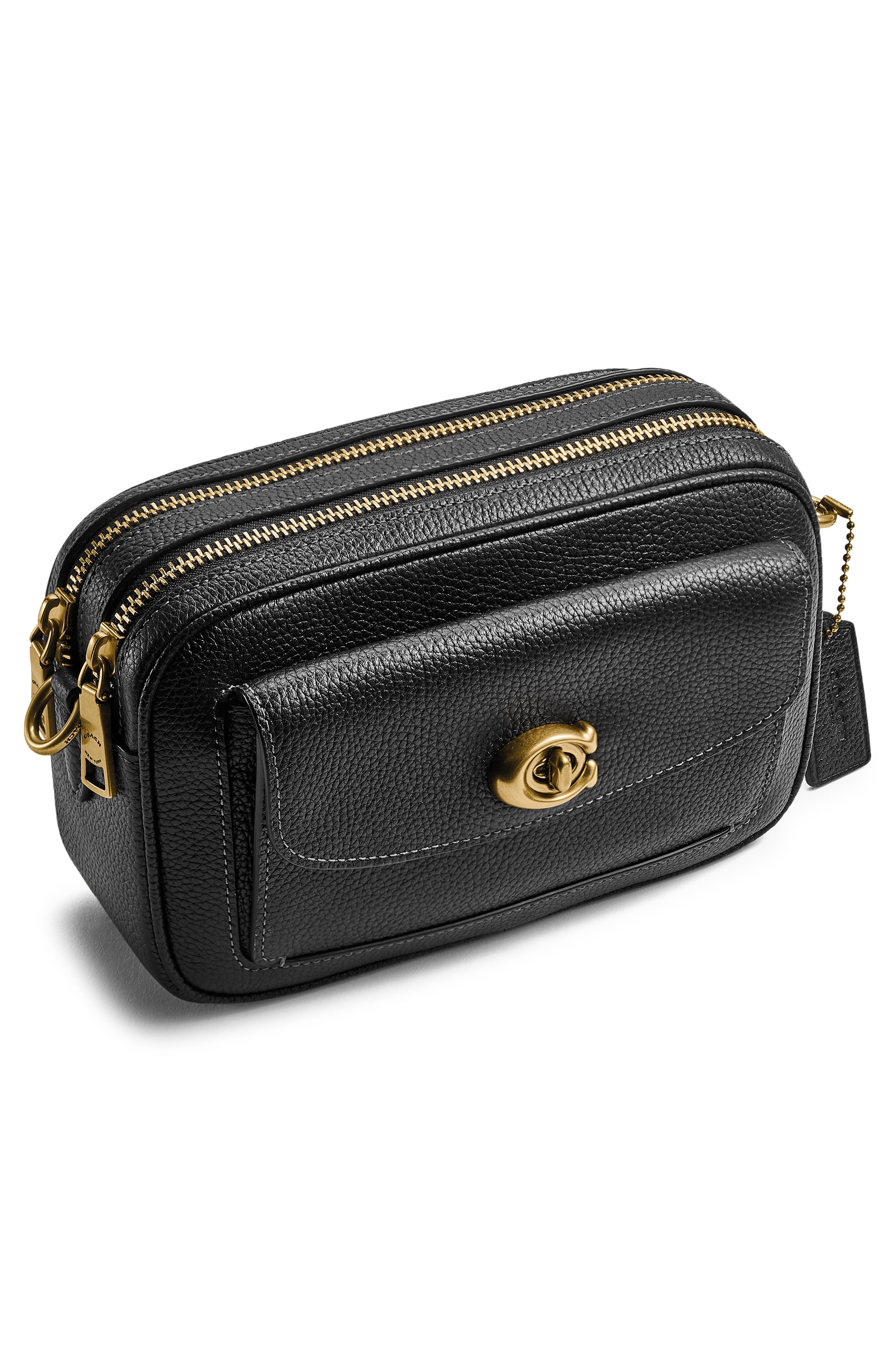 COACH Willow Pebbled Leather Crossbody Camera Bag, Alternate, color, 