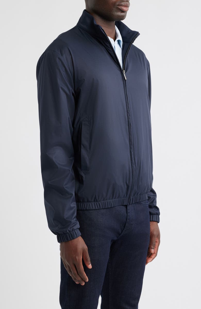 Canali Reversible Soft Touch Blouson Jacket, Alternate, color, Navy