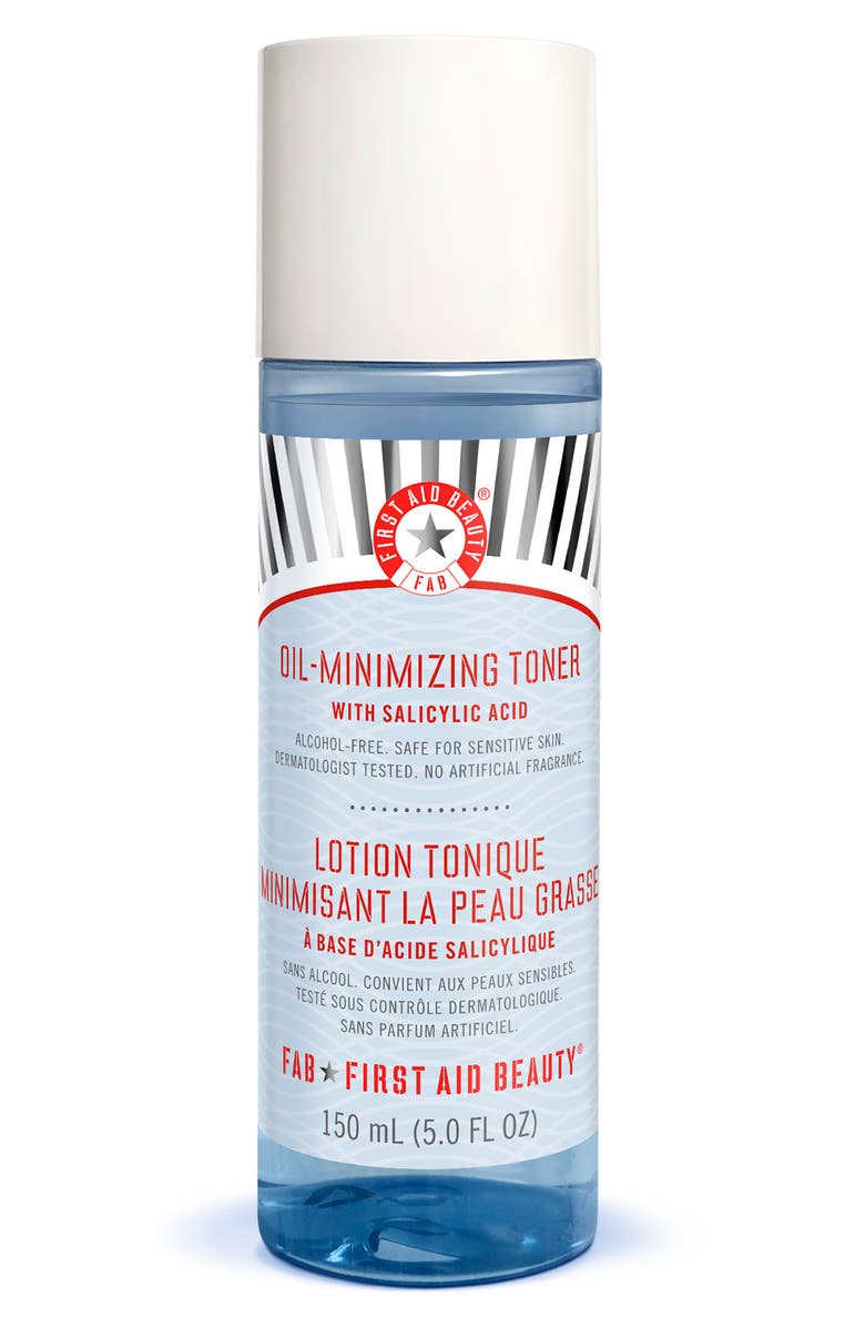 First Aid Beauty Oil-Minimizing Toner with Salicylic Acid, Main, color,
