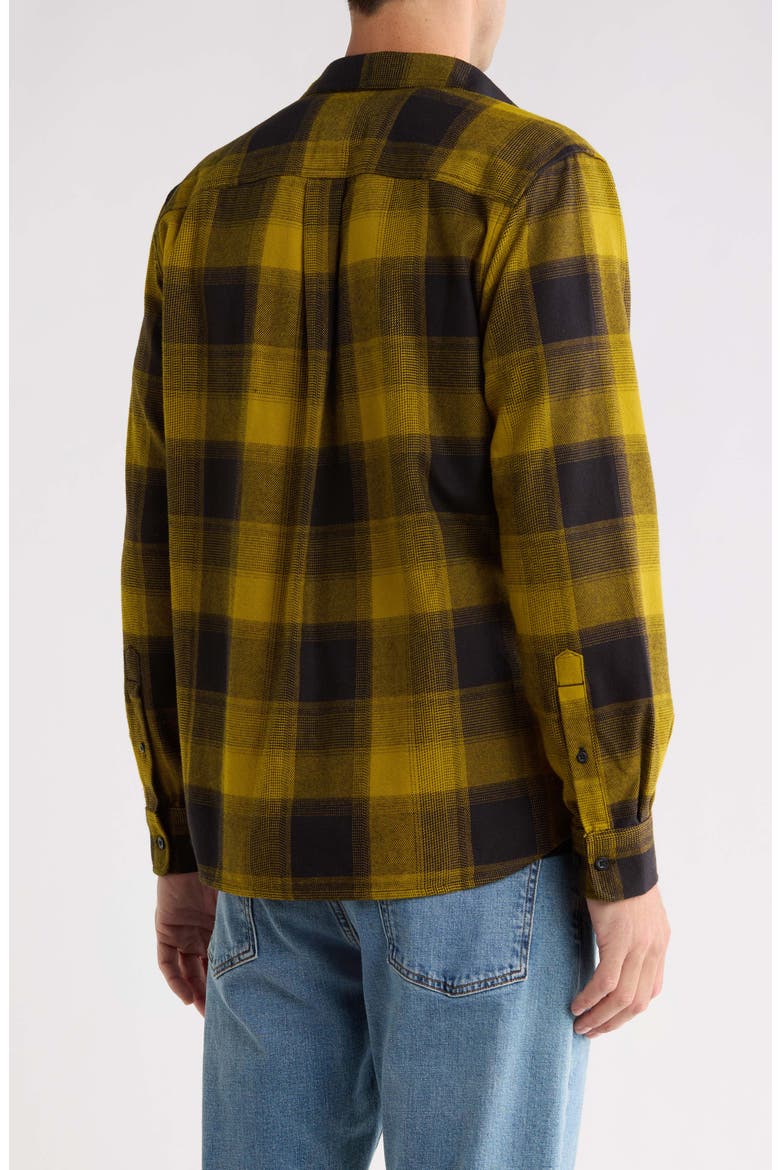 Arroyo Plaid Flannel Shirt, Alternate, color, DEEP DIJON TNF SHADOW