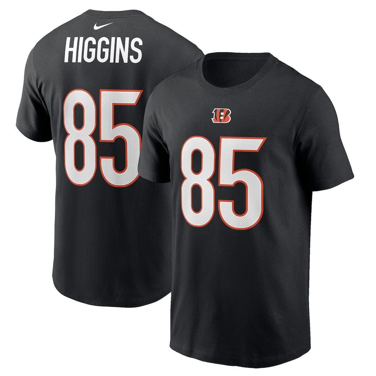 Nike Men's Nike Tee Higgins Black Cincinnati Bengals Player Name ...