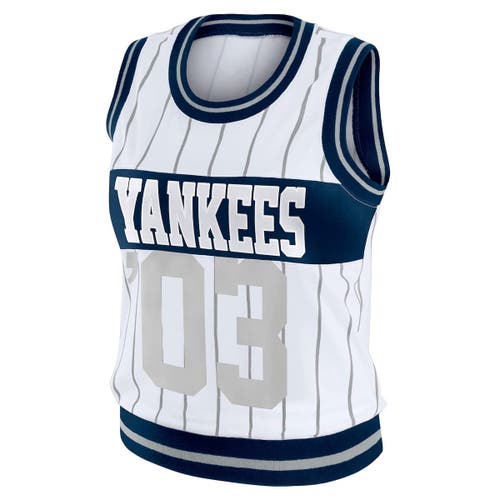 Wear By Erin Andrews White New York Yankees Sporty Tank Top