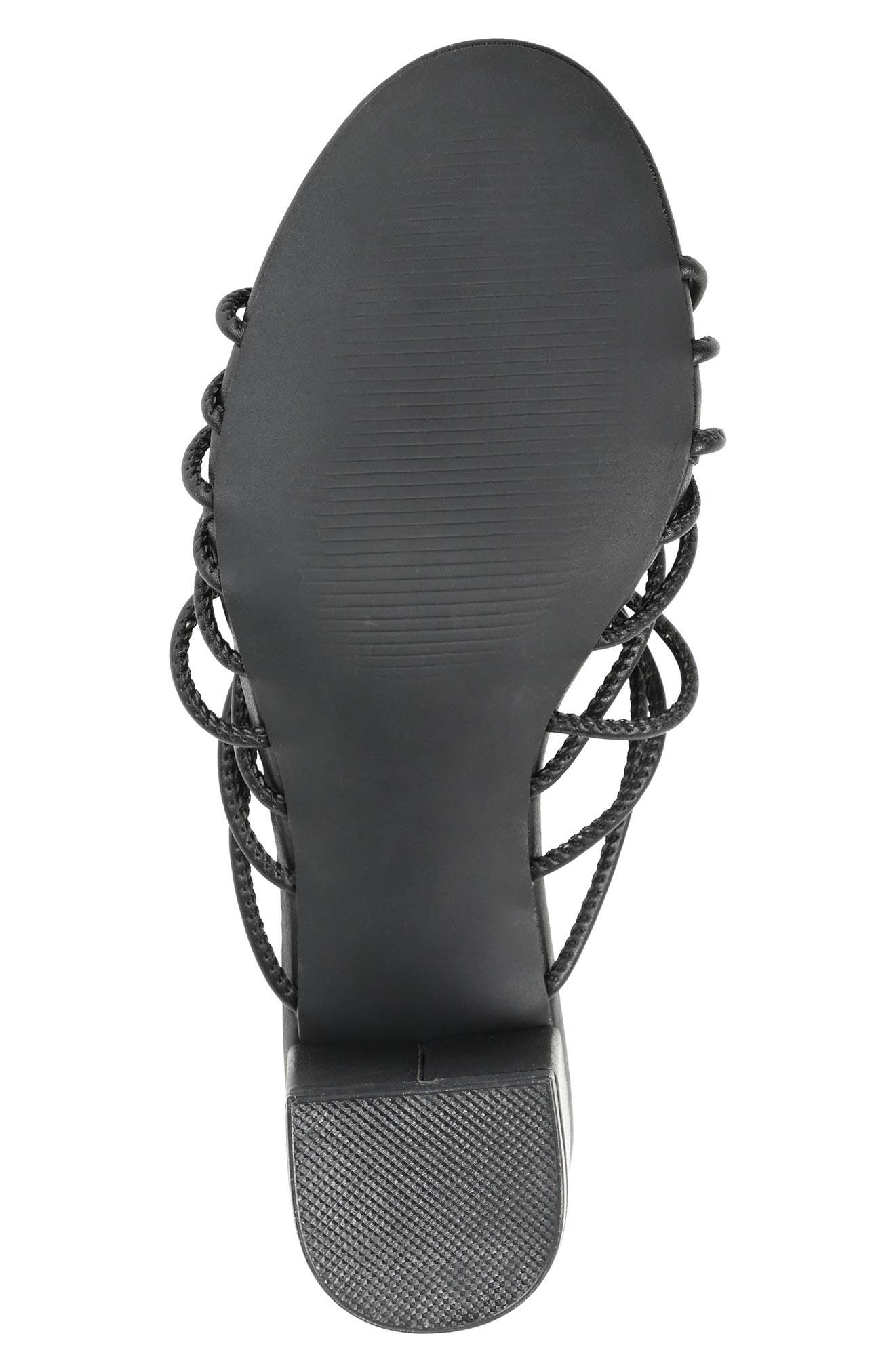 Journee Collection Kennadi Block Heel Sandal, Alternate, color, Black