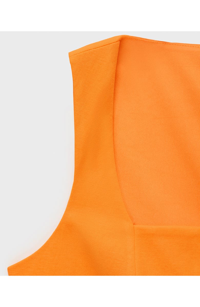 MANGO Square Neck Vest, Alternate, color, Orange