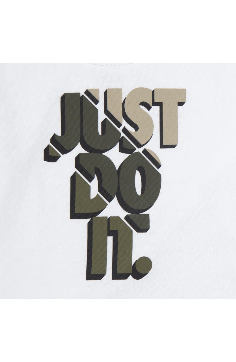 Nike Kids' Long Sleeve Graphic T-Shirt & Fleece Joggers Set, Alternate, color, Medium Olive