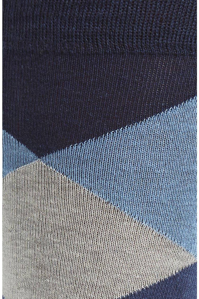 Large Diamond Crew Socks, Alternate, color, MARINE BLUE