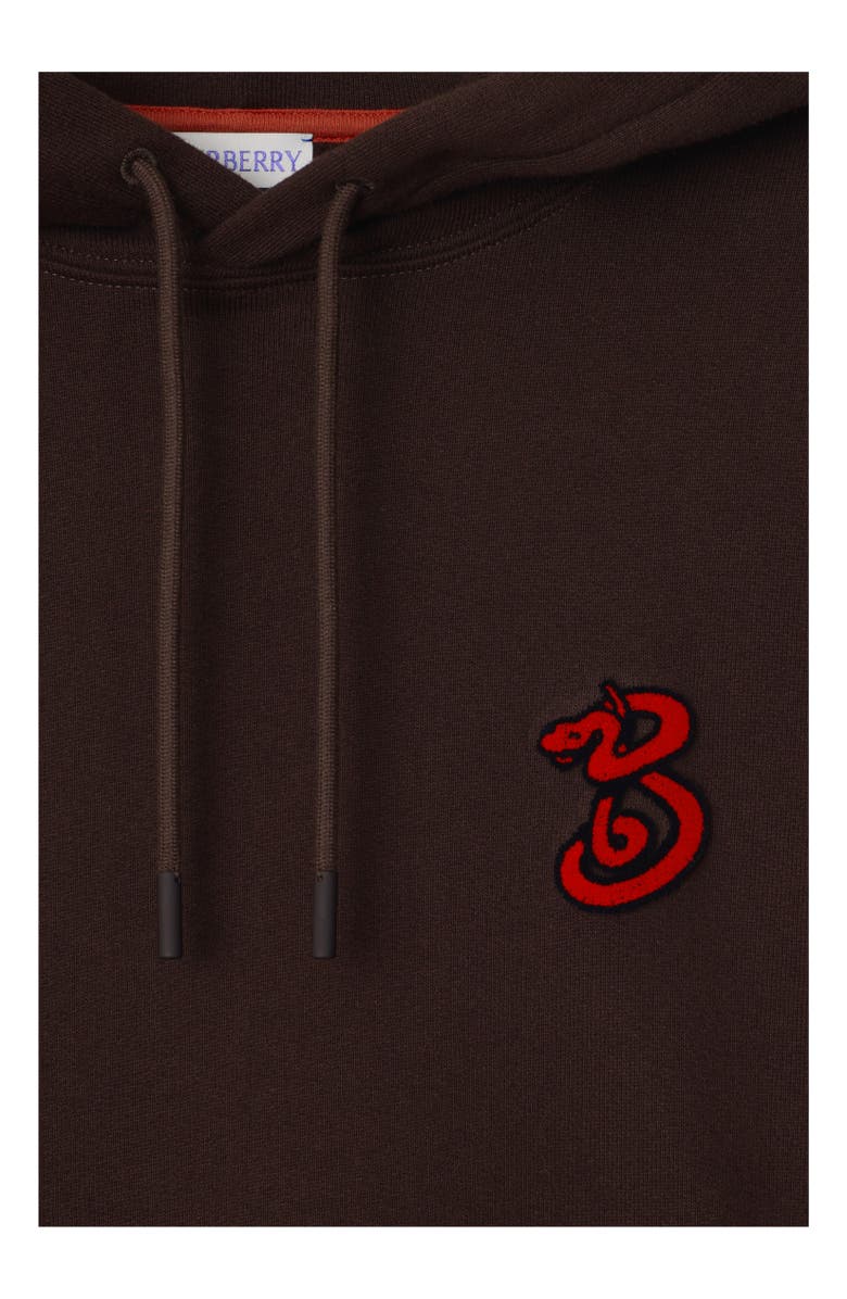 Burberry B Snake Cotton Hoodie, Alternate, color, 