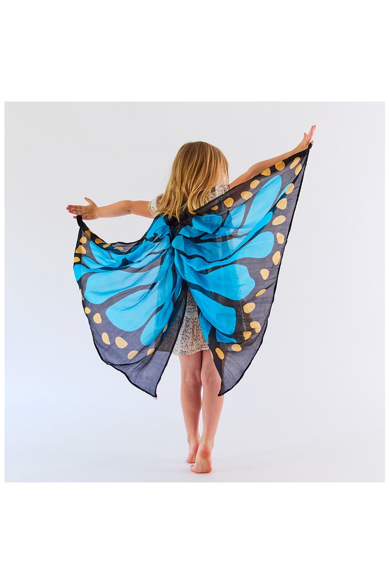 Kids' Butterfly Silk Fairy Wings, Alternate, color, BLUEBELL