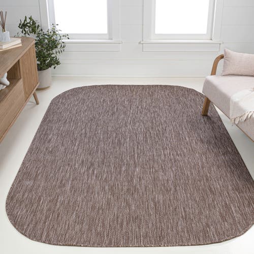 Jonathan Y Miles Modern Minimalist Radius Corner Solid Indoor/outdoor Shaped Area Rug