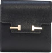 TOM FORD Double T Leather Card Holder