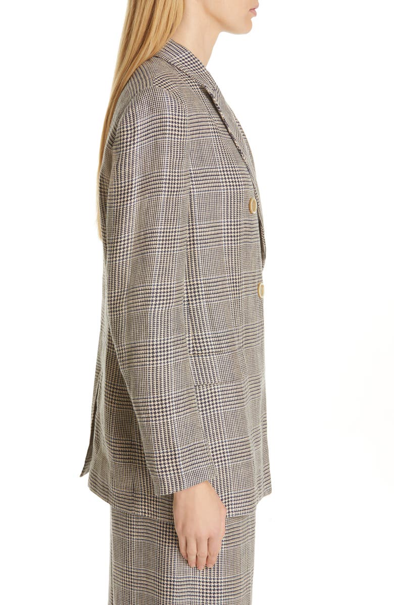 Brunello Cucinelli Prince of Wales Double Breasted Jacket, Alternate, color, 