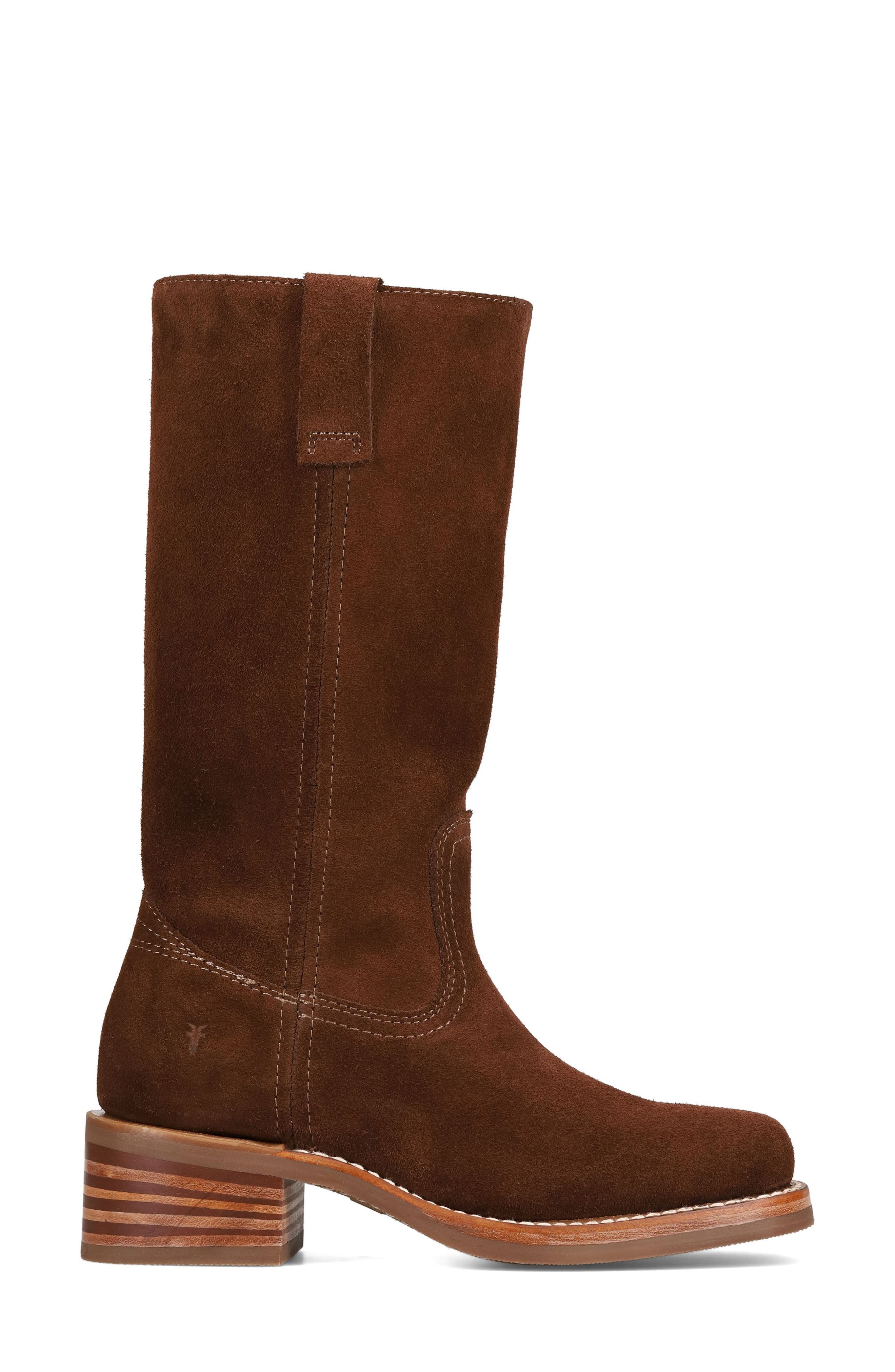 Frye Campus 12R Boot, Alternate, color, Brownie