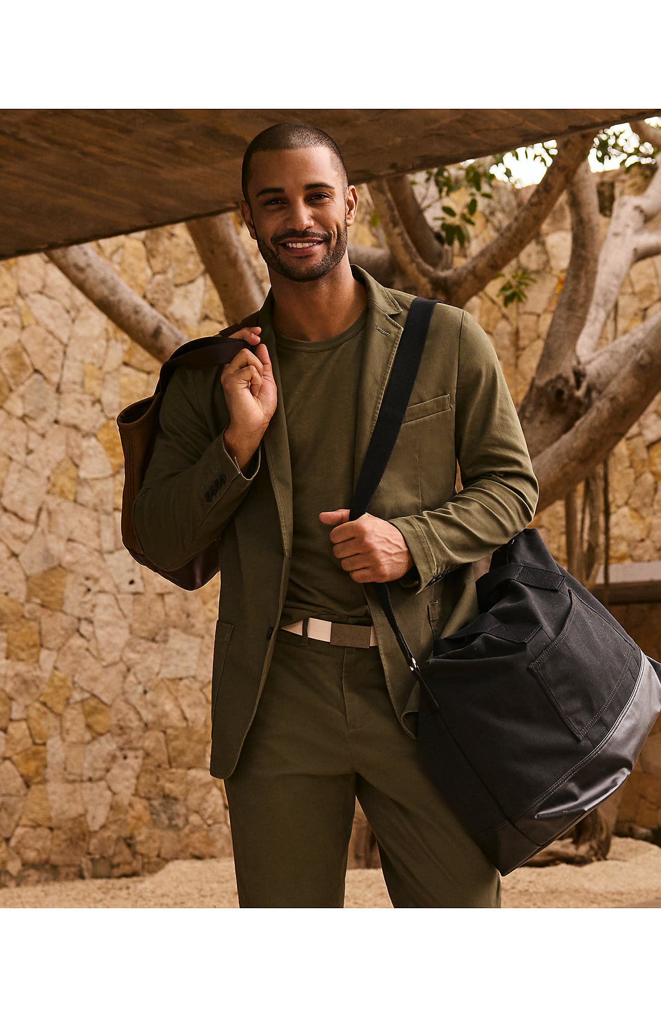 Lands' End Canvas Weekender Duffle Bag, Alternate, color, Black